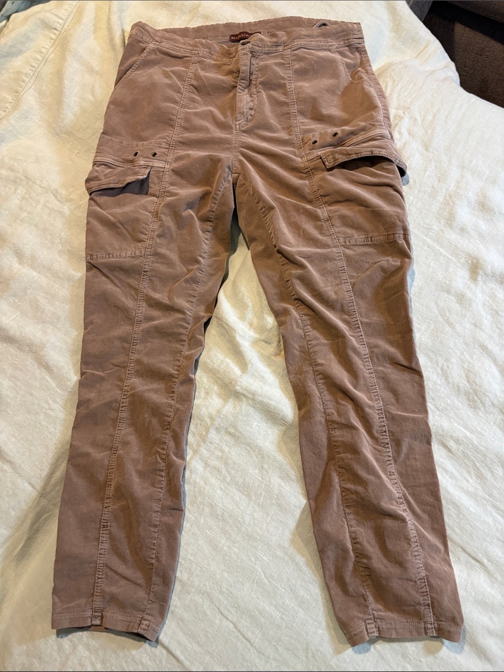 XCVI Wearables fine-wale corduroy cargos, Sz XL